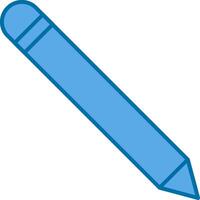 pen gevulde blauw icoon vector