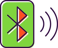 Bluetooth gevulde icoon vector