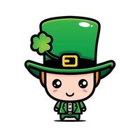 schattig saint patrick karakter vector ontwerp