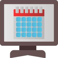 kalender vlak helling icoon vector