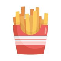 heerlijke frietjes fastfood pictogram vector