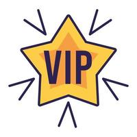 vip ster gouden vector