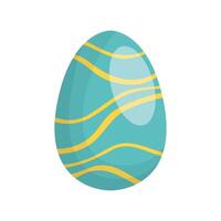 happy easter egg verf met slagjes vector