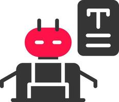 bots copywriting creatief icoon ontwerp vector
