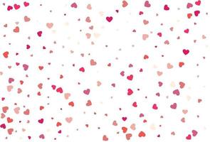 hartconfettien van valentijnsbloemblaadjes. mooie confetti hartjes vector