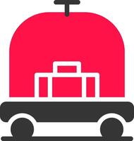 hotel trolley creatief icoon ontwerp vector