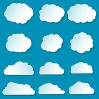 wolken set collectie vector