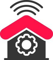 huis automatisering creatief icoon ontwerp vector