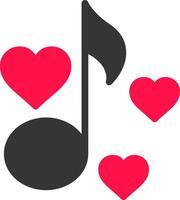 liefde lied creatief icoon ontwerp vector