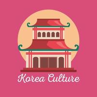 korea cultuur pagode vector