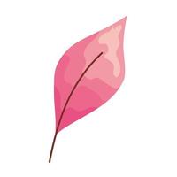 roze blad icoon vector