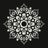 mandala platte achtergrond ontwerpsjabloon vector