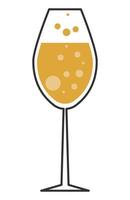 gouden champagne beker vector