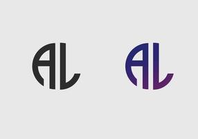 al eerste letter logo vector sjabloon creatieve moderne monogram cirkel logo