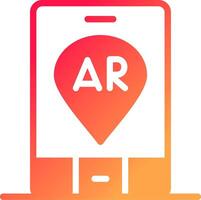 ar navigatie creatief icoon ontwerp vector