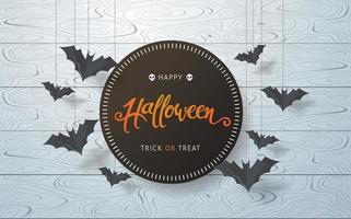 happy halloween kalligrafie banners feestuitnodiging vector