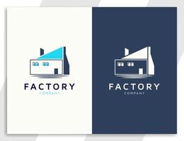 industriële fabriek logo ontwerpsjabloon vector