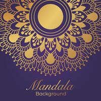 luxueus mandala patroon achtergrond, luxe mandala uitnodiging groet kaart ontwerp, circulaire patroon vector ontwerp,