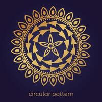 luxe mandala patroon achtergrond, circulaire patroon vector ontwerp