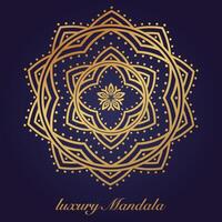 luxe mandala patroon achtergrond, circulaire patroon vector ontwerp