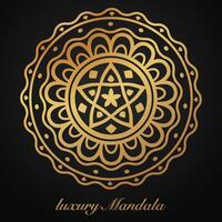 luxe mandala patroon achtergrond, circulaire patroon vector ontwerp