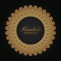 luxe mandala patroon achtergrond, circulaire patroon vector ontwerp