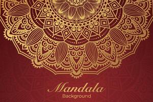 luxueus mandala patroon achtergrond, luxe mandala uitnodiging groet kaart ontwerp, circulaire patroon vector ontwerp,