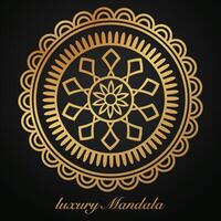 luxe mandala patroon achtergrond, circulaire patroon vector ontwerp