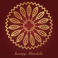 luxe mandala patroon achtergrond, circulaire patroon vector ontwerp