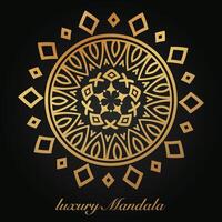 luxe mandala patroon achtergrond, circulaire patroon vector ontwerp