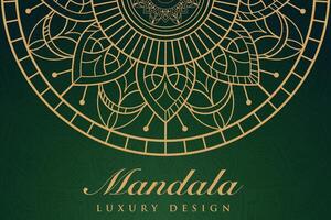 luxueus mandala patroon achtergrond, luxe mandala uitnodiging groet kaart ontwerp, circulaire patroon vector ontwerp,