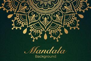 luxueus mandala patroon achtergrond, luxe mandala uitnodiging groet kaart ontwerp, circulaire patroon vector ontwerp,