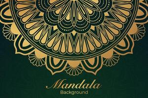 luxueus mandala patroon achtergrond, luxe mandala uitnodiging groet kaart ontwerp, circulaire patroon vector ontwerp,