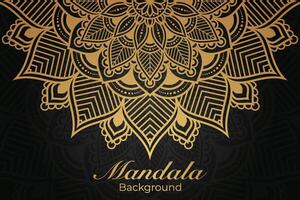 luxueus mandala patroon achtergrond, luxe mandala uitnodiging groet kaart ontwerp, circulaire patroon vector ontwerp,