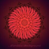 luxe mandala patroon achtergrond, circulaire patroon vector ontwerp