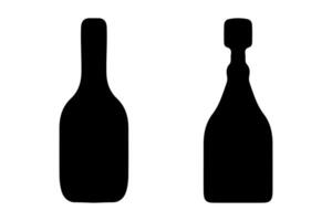 saus fles silhouet icoon ontwerp vector