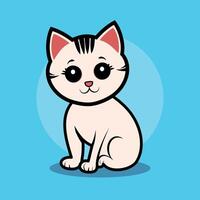 vector kunst van een schattig kattenoppas tekenfilm vlak tekenfilm illustratie. schattig kattenoppas tekenfilm vector icoon illustratie. dier natuur icoon concept