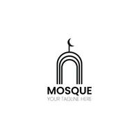 vector Islamitisch moskee logos ontwerp