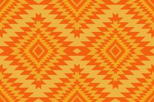 zuidwestelijk Navajo patronen met driehoeken, zigzag, diamanten en stapte motieven karakteristiek van traditioneel zuidwestelijk inheems Amerikaans tribal voor textiel en decor mode en Product vector