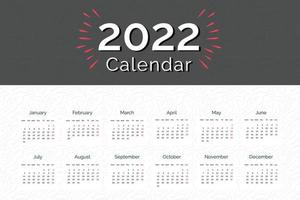 2022 kalendersjabloon ingesteld voor corporate. nieuwjaarskalender planner start vanaf maandag vector