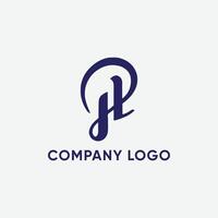 ph, hp bedrijf logo, monogram, eerste logo, zakelijke branding vector