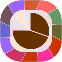 cirkeldiagram vector pictogram