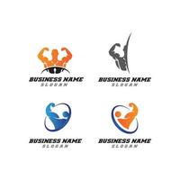 eenvoudige hand spier activiteit sportschool logo vector icon