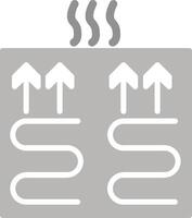 ondervloer verwarming vector icoon