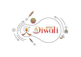 gelukkige diwali verkoop banner poster, vectorillustratie. vector