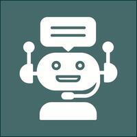 babbelen bot vector icoon