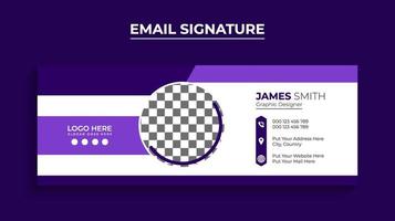 professionele moderne e-mailhandtekening of e-mailvoettekstsjabloonontwerp pro download vector