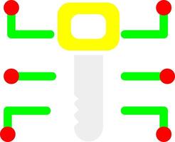 elektronisch sleutel vector icoon