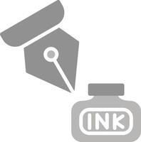 inkt en pen vector icoon