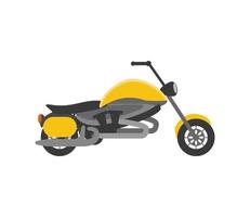 geel motorfiets icoon vector